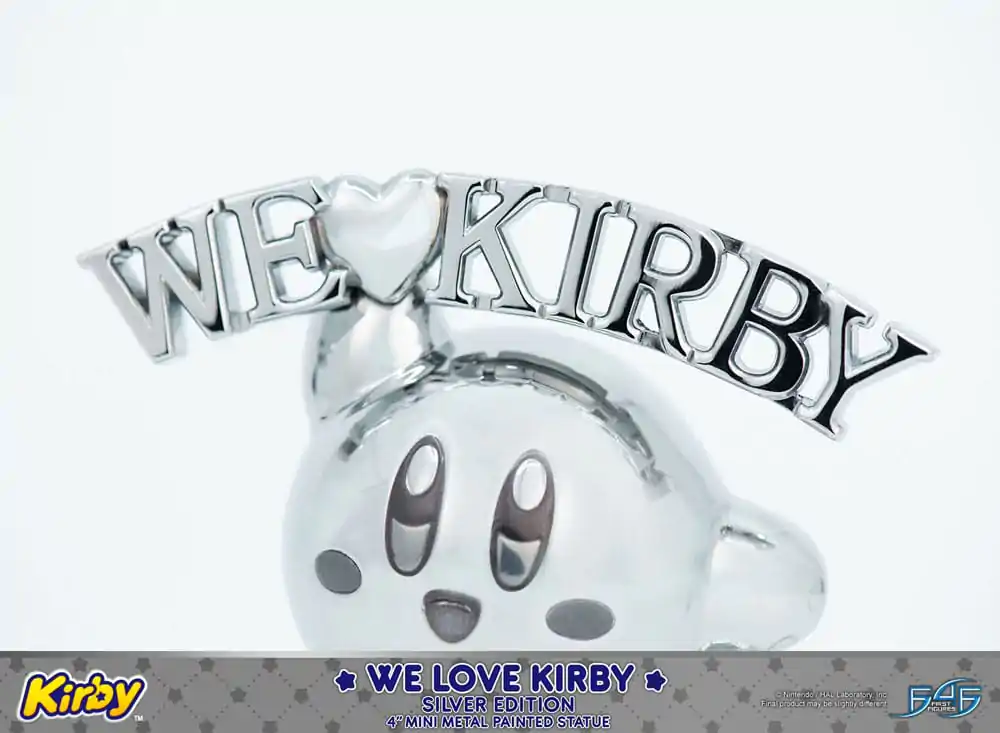 Kirby Statuie turnată sub presiune We Love Kirby Silver Edition 10 cm poza produsului