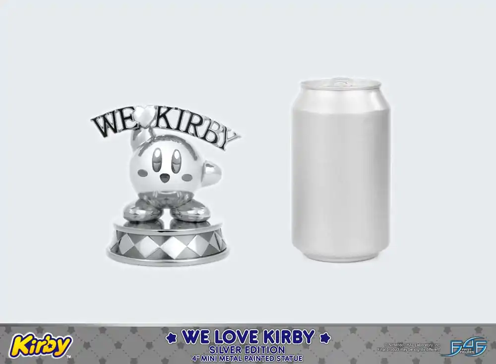 Kirby Statuie turnată sub presiune We Love Kirby Silver Edition 10 cm poza produsului