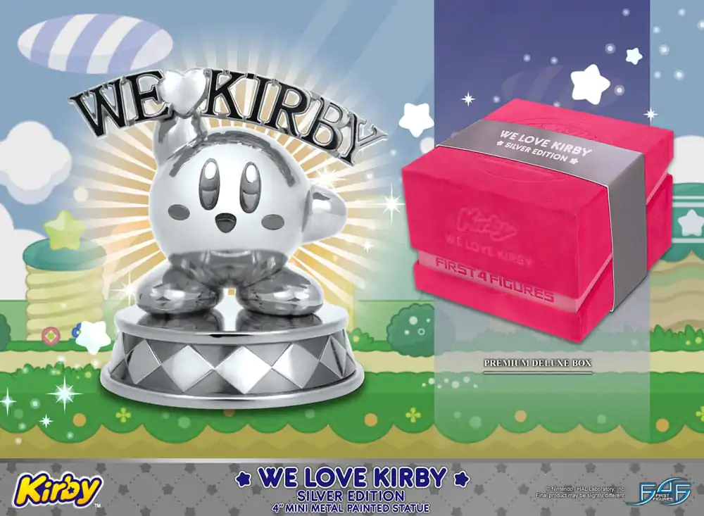 Kirby Statuie turnată sub presiune We Love Kirby Silver Edition 10 cm poza produsului
