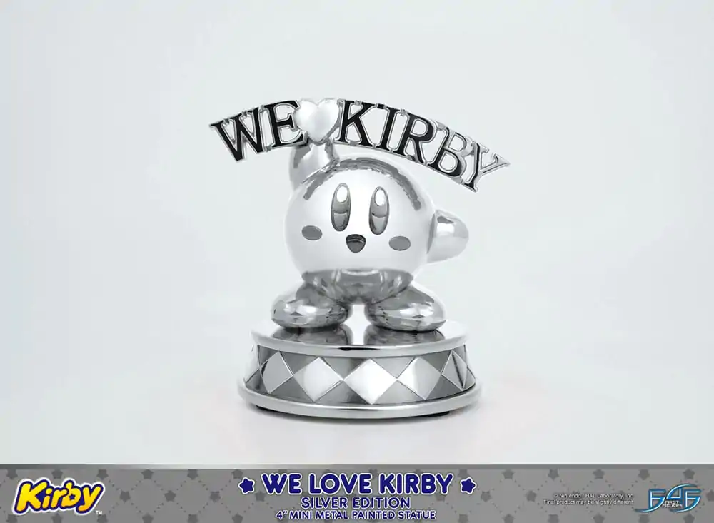 Kirby Statuie turnată sub presiune We Love Kirby Silver Edition 10 cm poza produsului