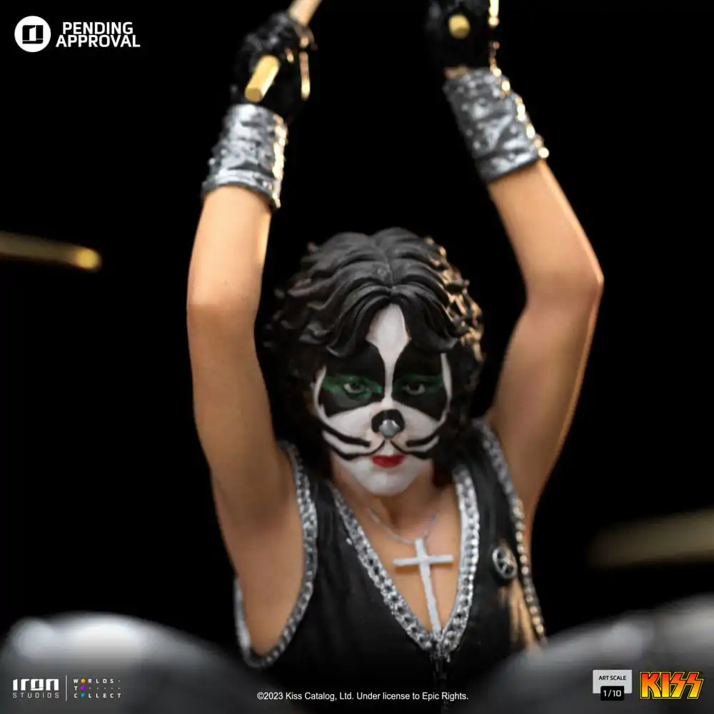 Kiss Art Statuie la Scară 1/10 Peter Criss Ediție Limitată 22 cm poza produsului