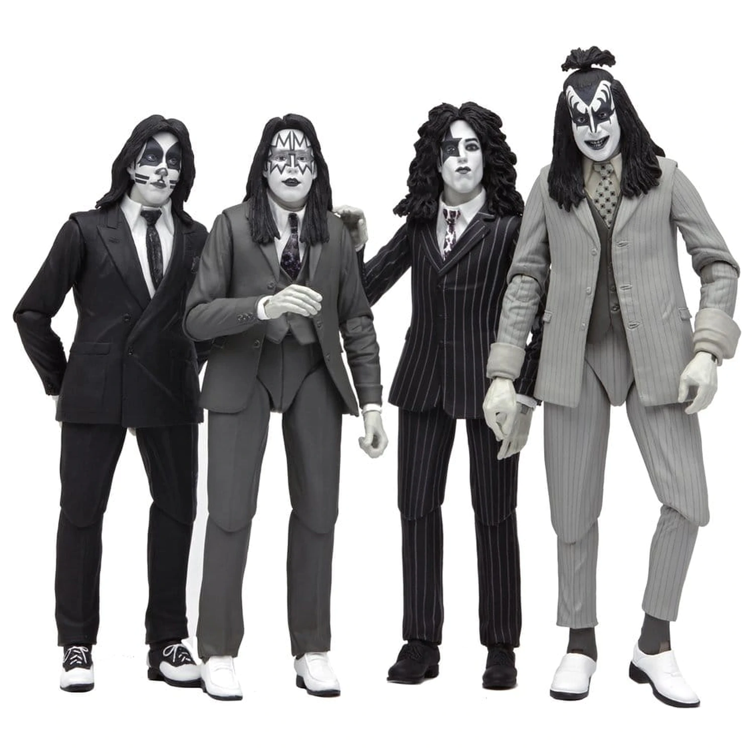 KISS Action Figures 4-Pack Dressed to Kill Album Cover 18 cm poza produsului