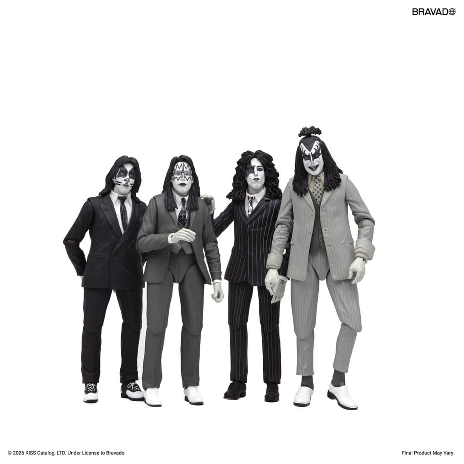 KISS Action Figures 4-Pack Dressed to Kill Album Cover 18 cm poza produsului