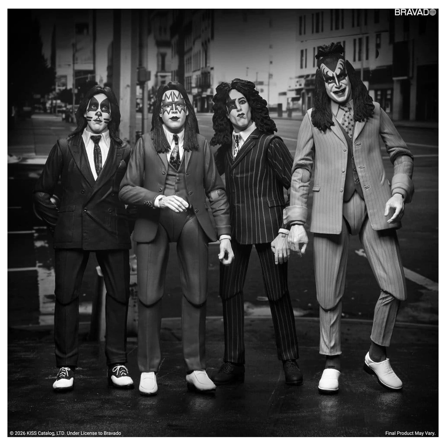 KISS Action Figures 4-Pack Dressed to Kill Album Cover 18 cm poza produsului