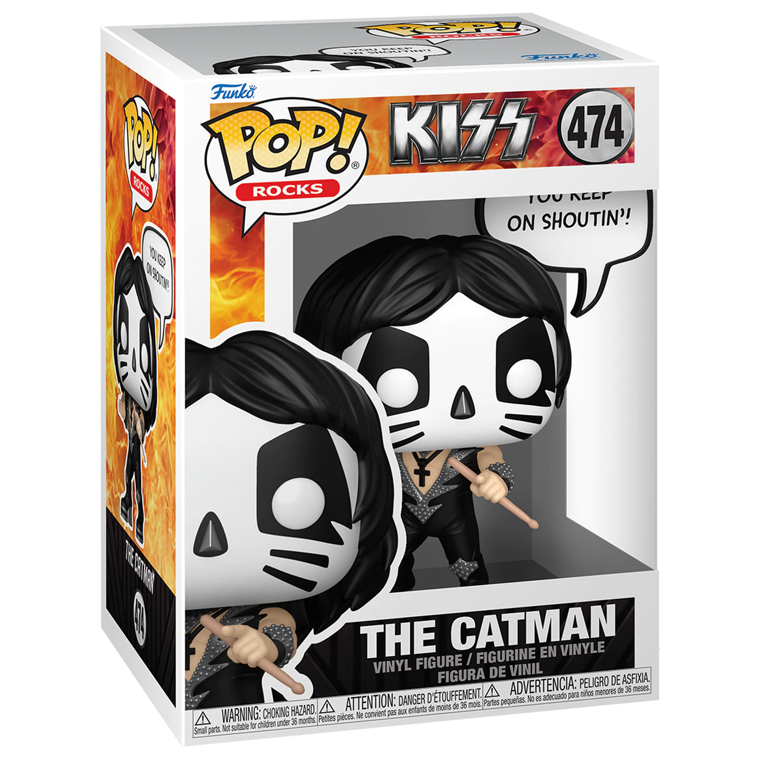 KISS Funko POP! Figurină Vinyl Sayings The Catman(R&R All Night) 9 cm poza produsului