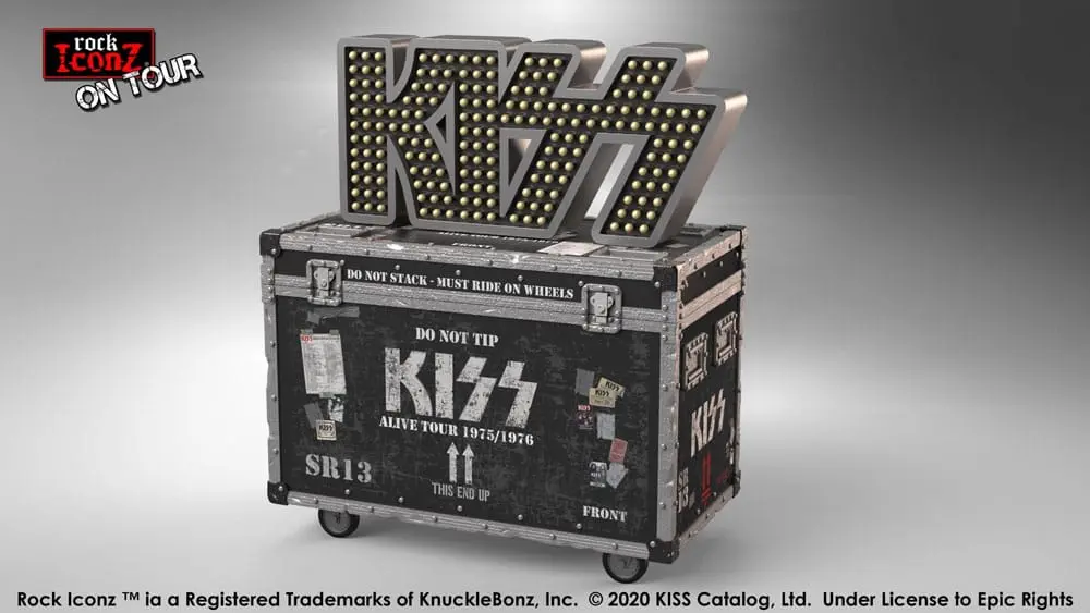 Statuie Kiss Rock Ikonz în Road Case + Decor Scenă Set Turneul Alive! poza produsului