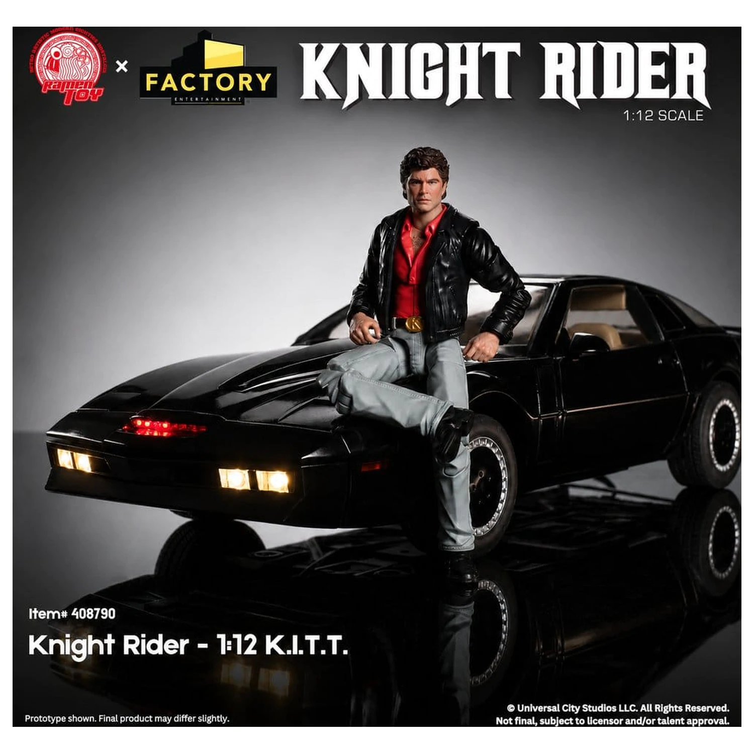 Knight Rider Figurina de actiune 1/12 K.I.T.T. cu Michael Knight poza produsului