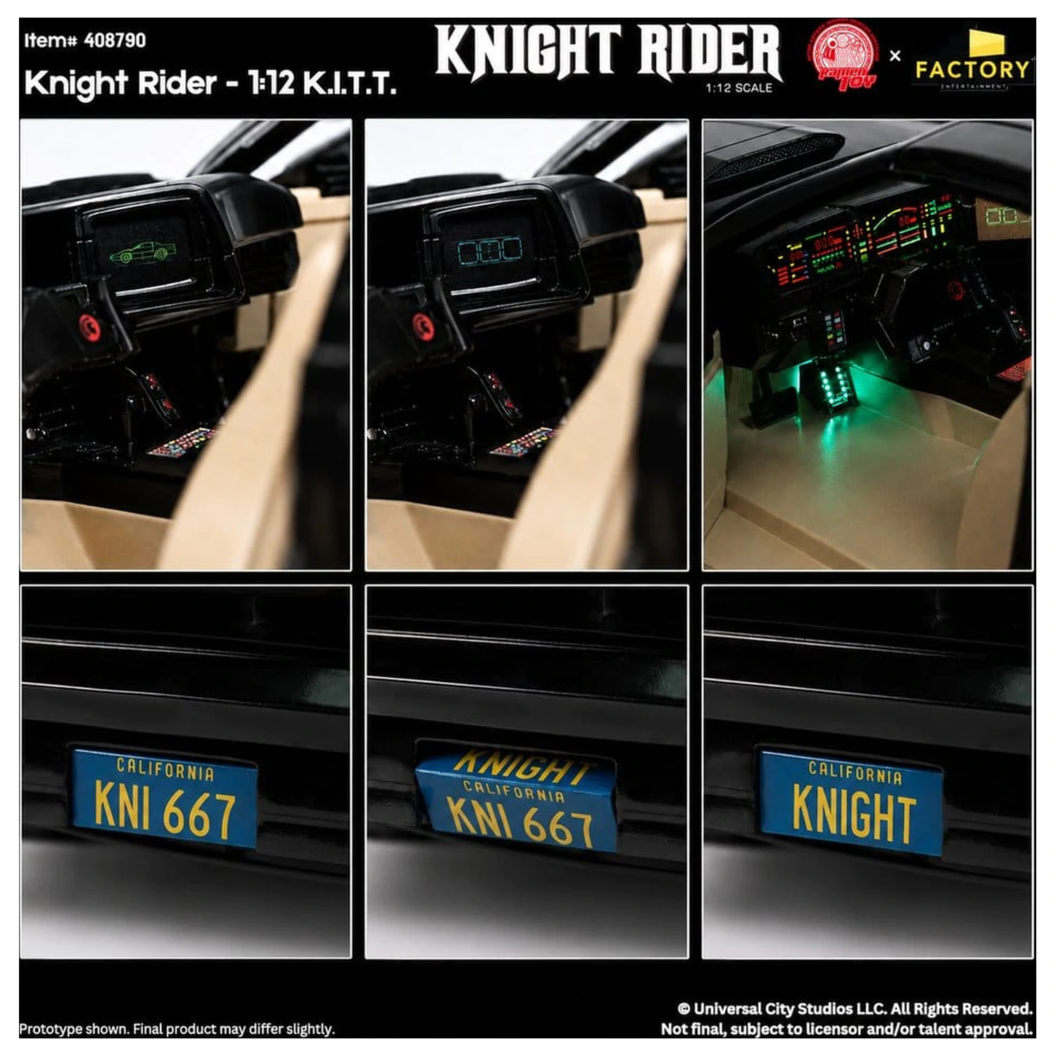 Knight Rider Figurina de actiune 1/12 K.I.T.T. cu Michael Knight poza produsului