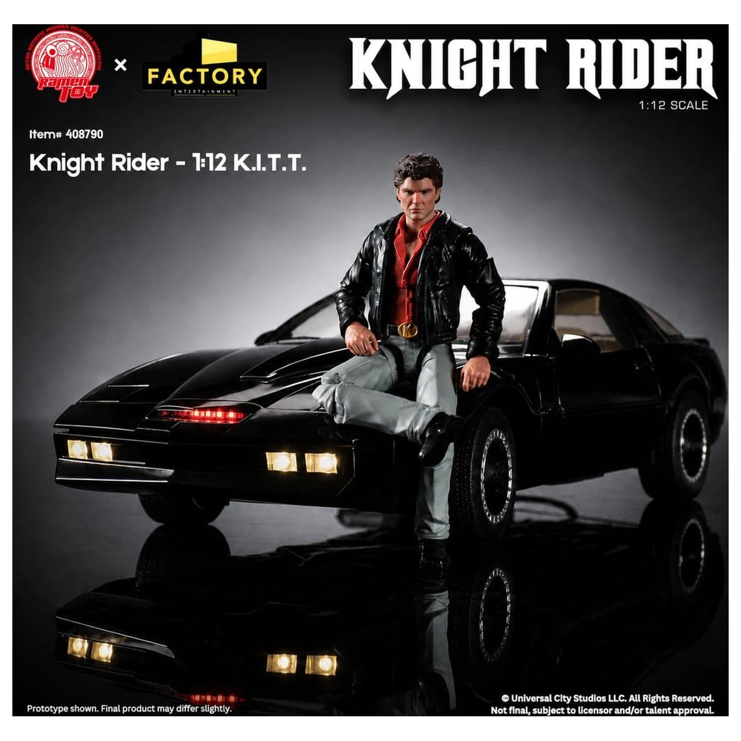 Knight Rider Figurina de actiune 1/12 K.I.T.T. cu Michael Knight poza produsului