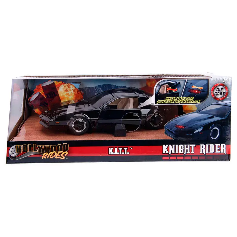 Model Diecast Knight Rider 1/24 1982 Ponitac Trans AM Try Me Kitt poza produsului