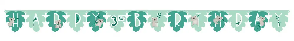 Koala Happy Birthday Banner Gigant 320 cm poza produsului