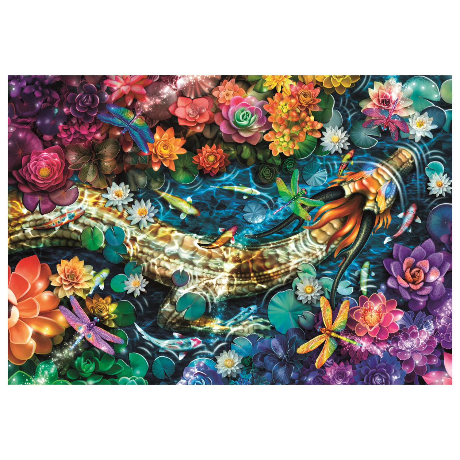 Koi River Puzzle Jigsaw 1000 piese poza produsului