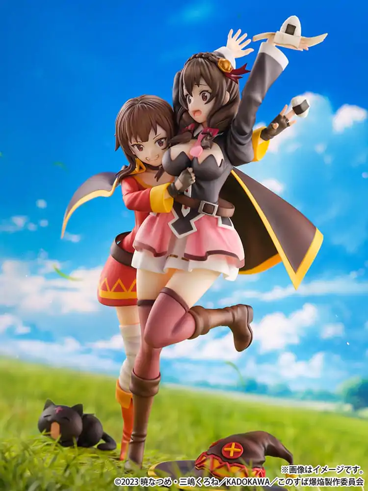 Konosuba: God's Blessing on This Wonderful World! SHIBUYA SCRAMBLE FIGURE Statuie PVC 1/6 Megumin & Yunyun Futari wa Otomodachi Ver. 26 cm poza produsului