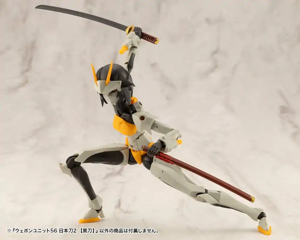 Kotobukiya M.S.G. Model Kit Accessory Set Heavy Weapon Unit 56 Sabie Japoneză 2 Sabie Neagră poza produsului