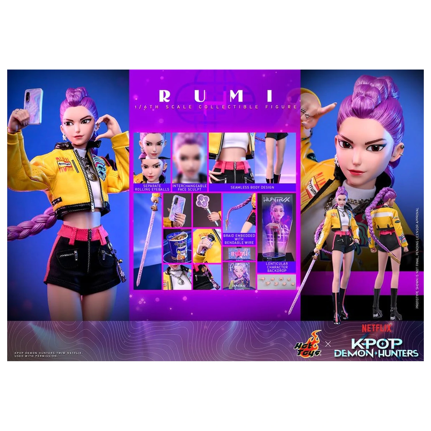 KPop Demon Hunters Figura de acțiune 1/6 Rumi 28 cm poza produsului