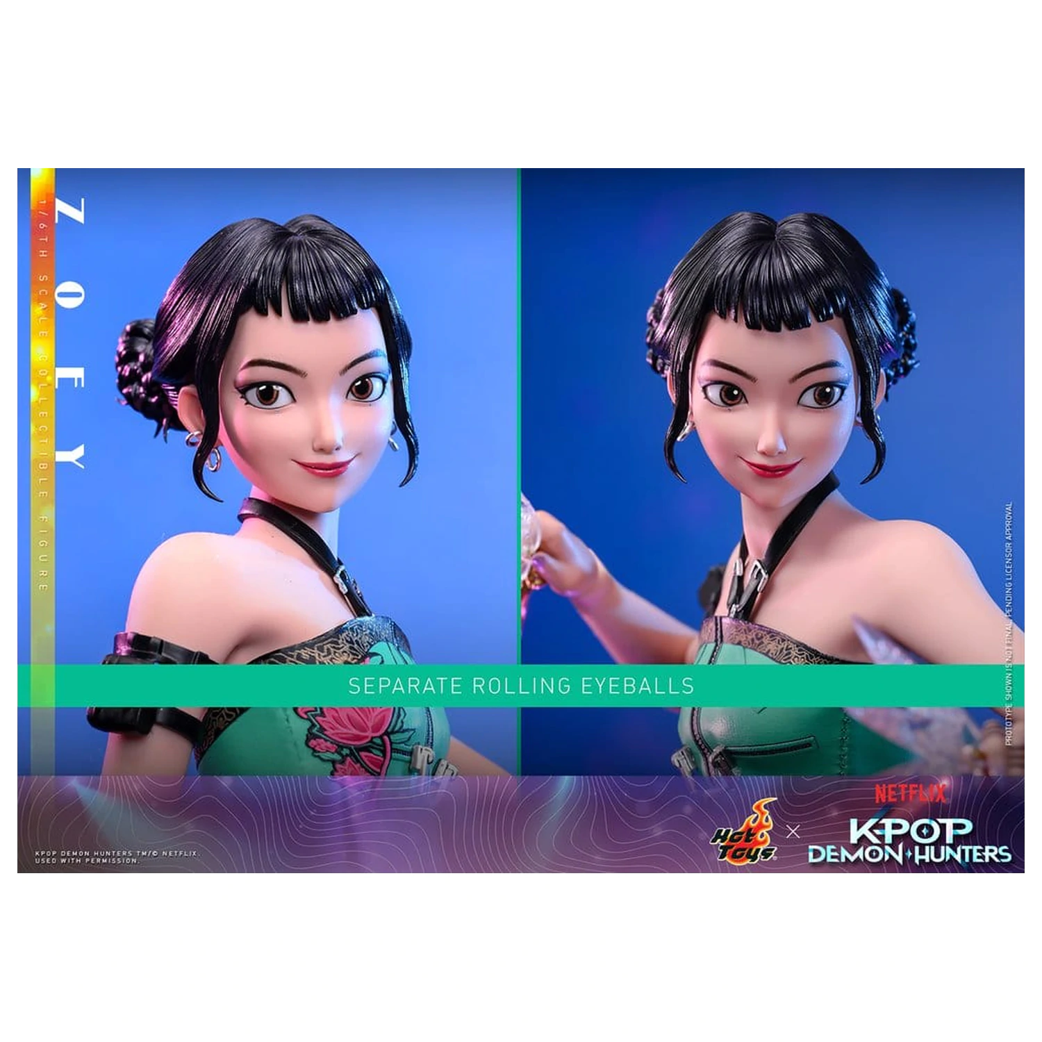 KPop Demon Hunters Figura de actiune 1/6 Zoey 27 cm poza produsului