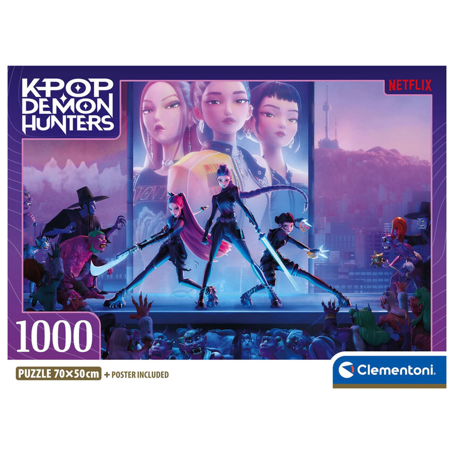 Kpop Demon Hunters 1 puzzle 1000 piese poza produsului