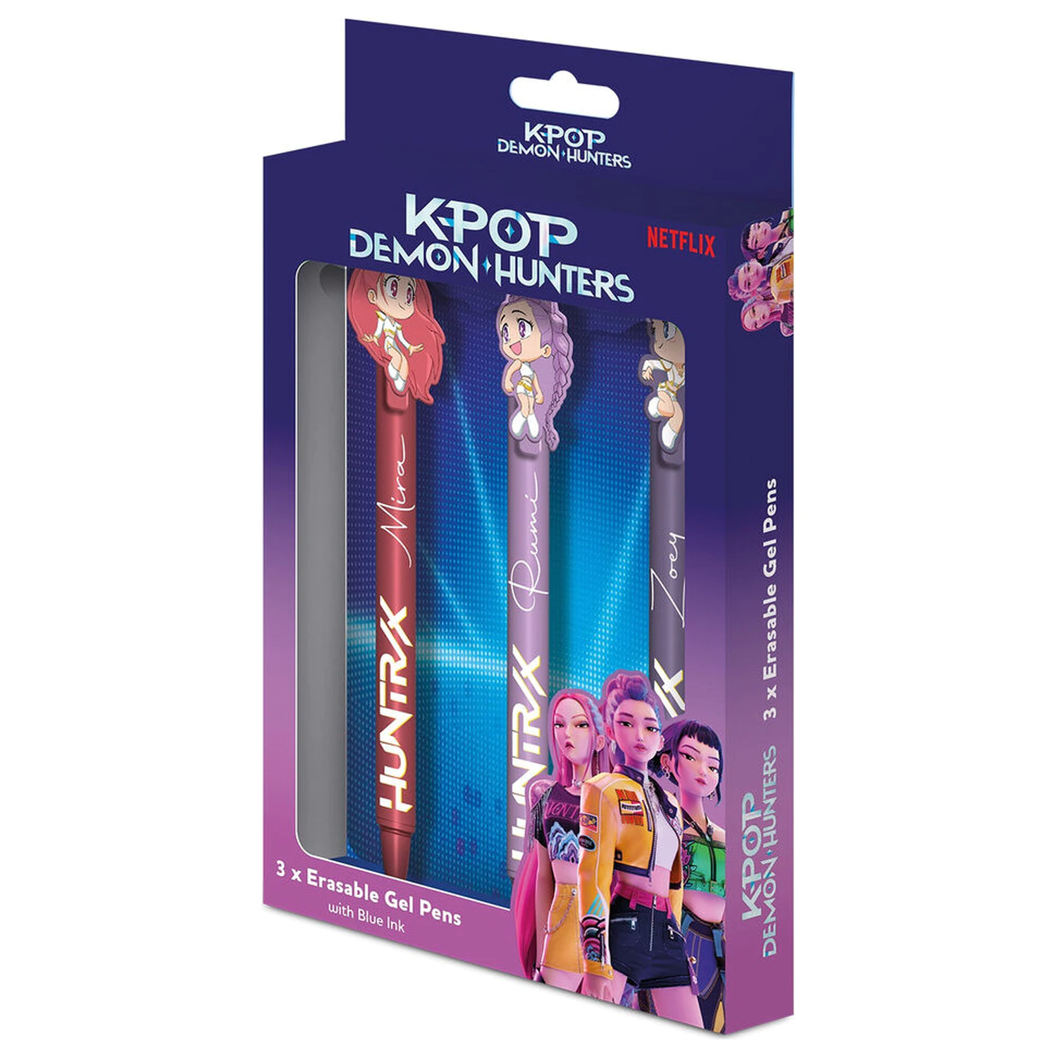 KPop Demon Hunters pack 3 stilouri erasable poza produsului
