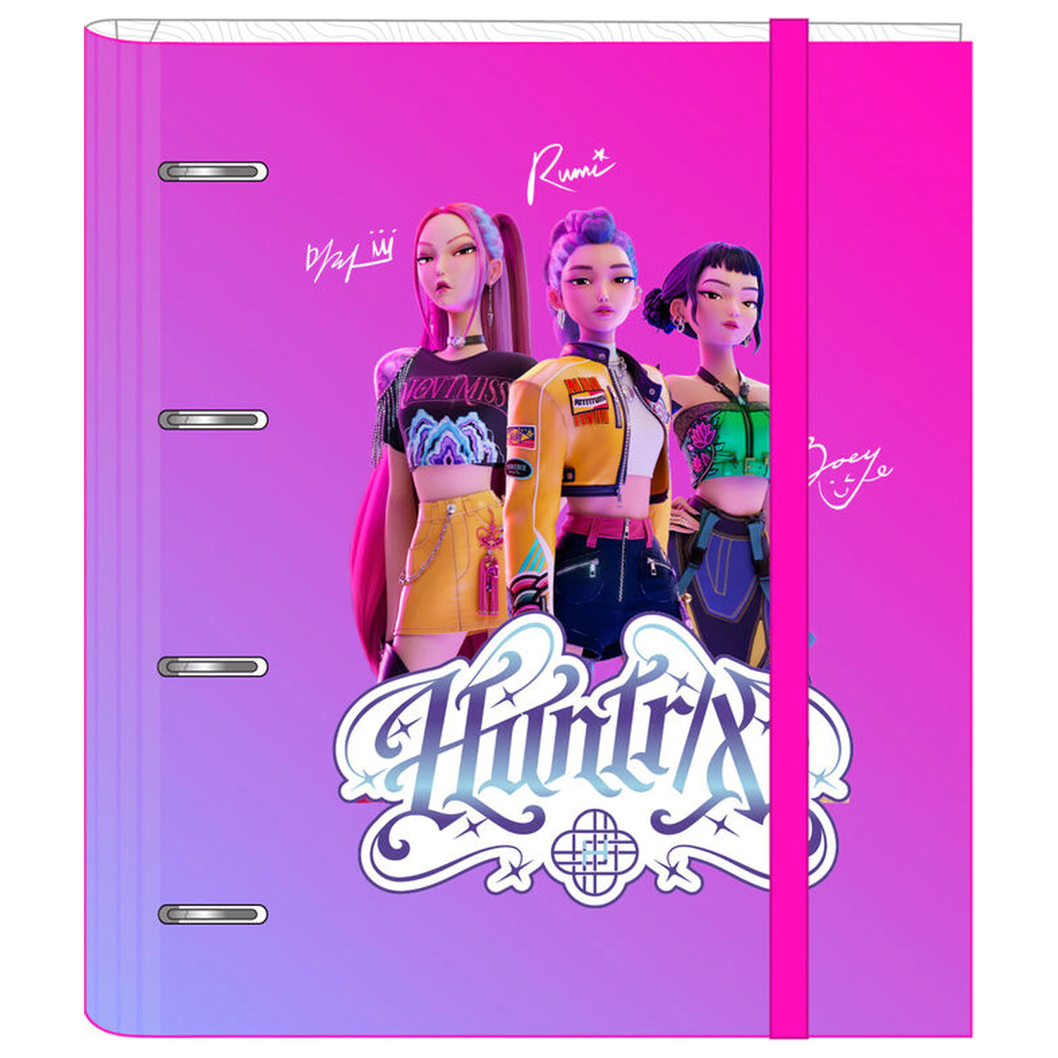 Kpop Demon Hunters biblioraft cu 4 inele poza produsului