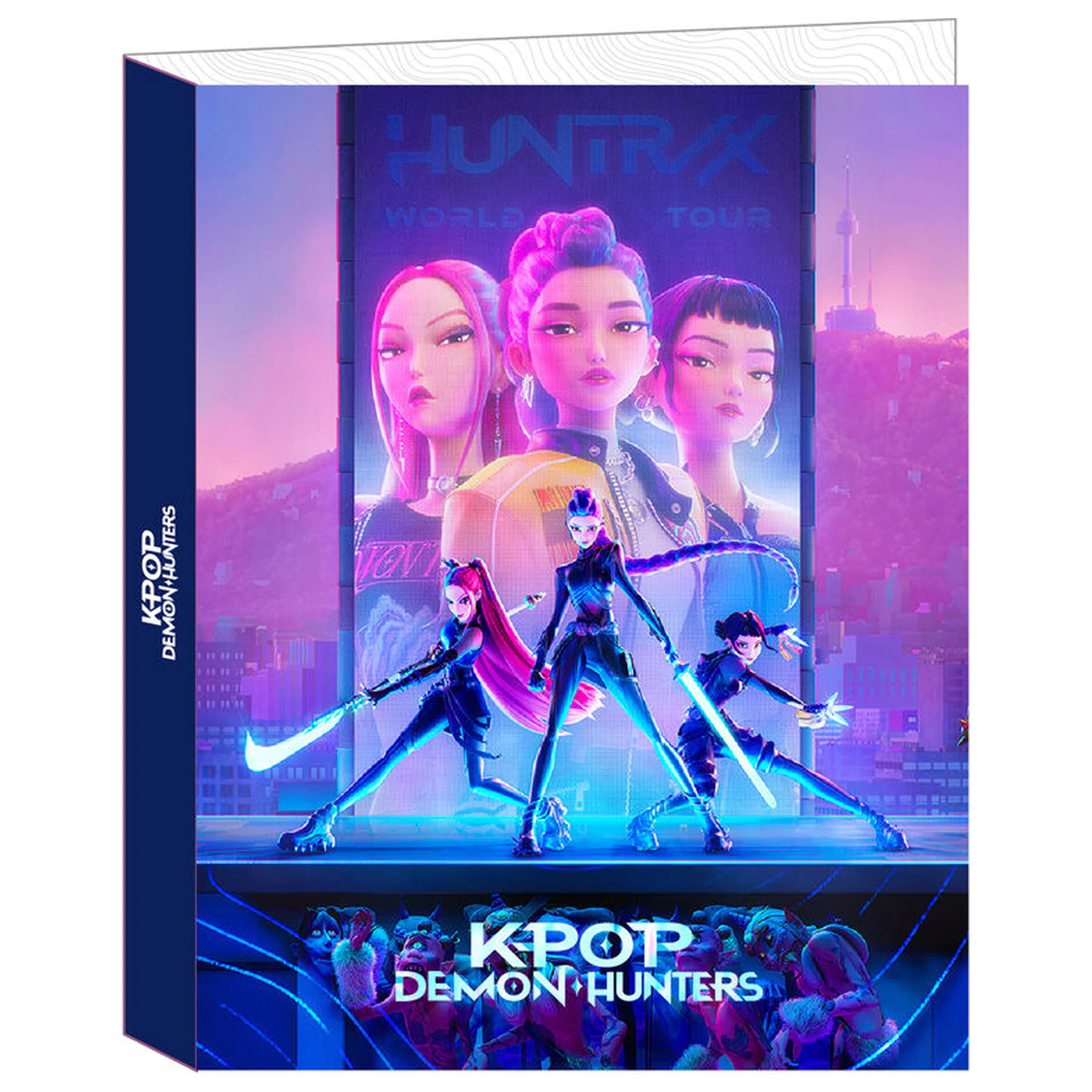 Kpop Demon Hunters biblioraft cu 4 inele poza produsului