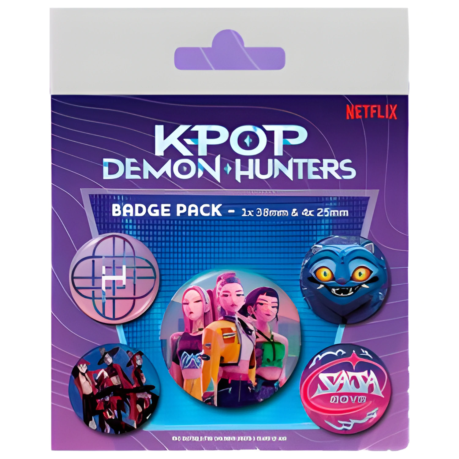 KPop Demon Hunters pachet 5 insigne poza produsului