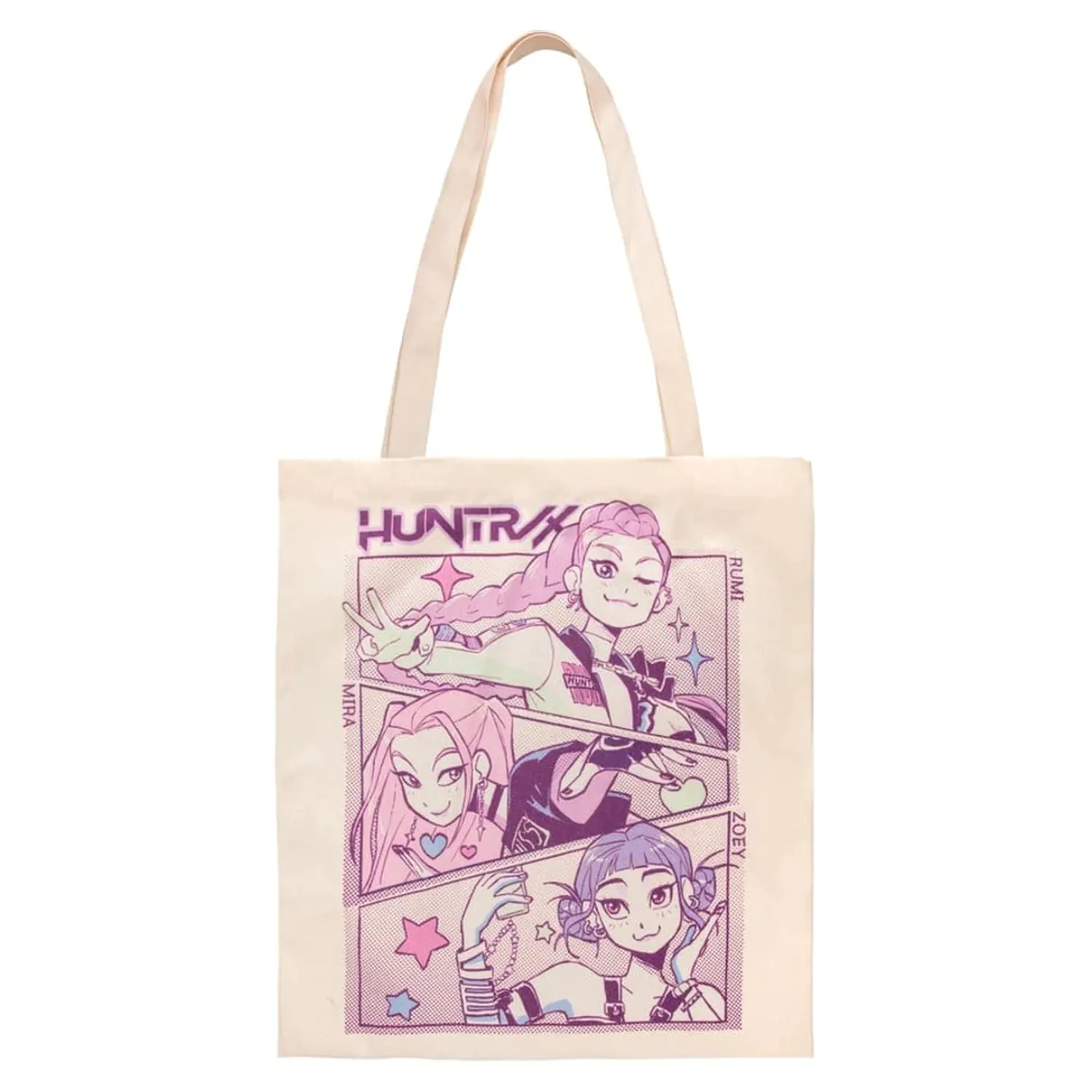 KPop Demon Hunters Tote Bag A battle for the fans Geanta din pânză cu lupta pentru fani poza produsului