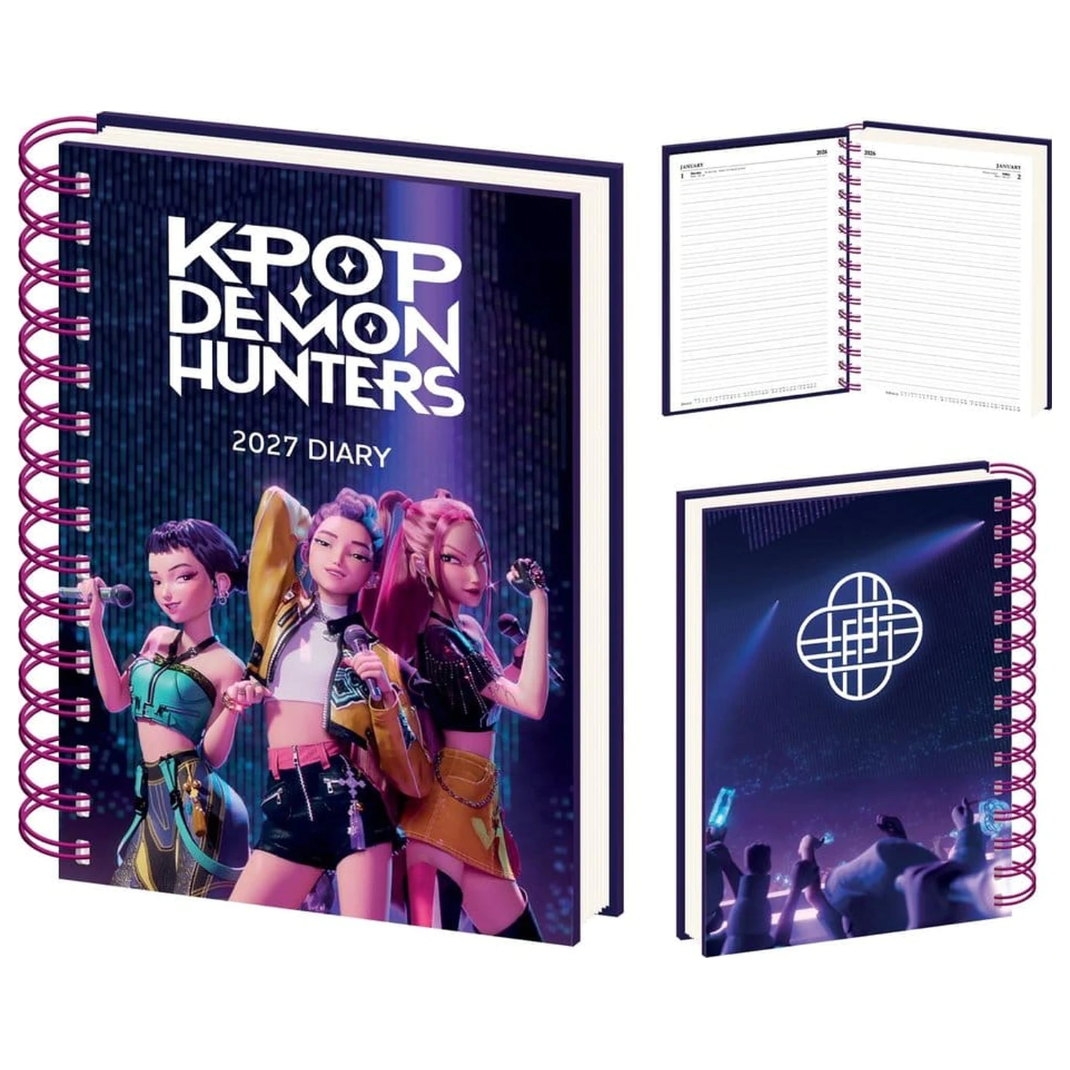 KPop Demon Hunters Jurnal cu spirala A5 2027 poza produsului