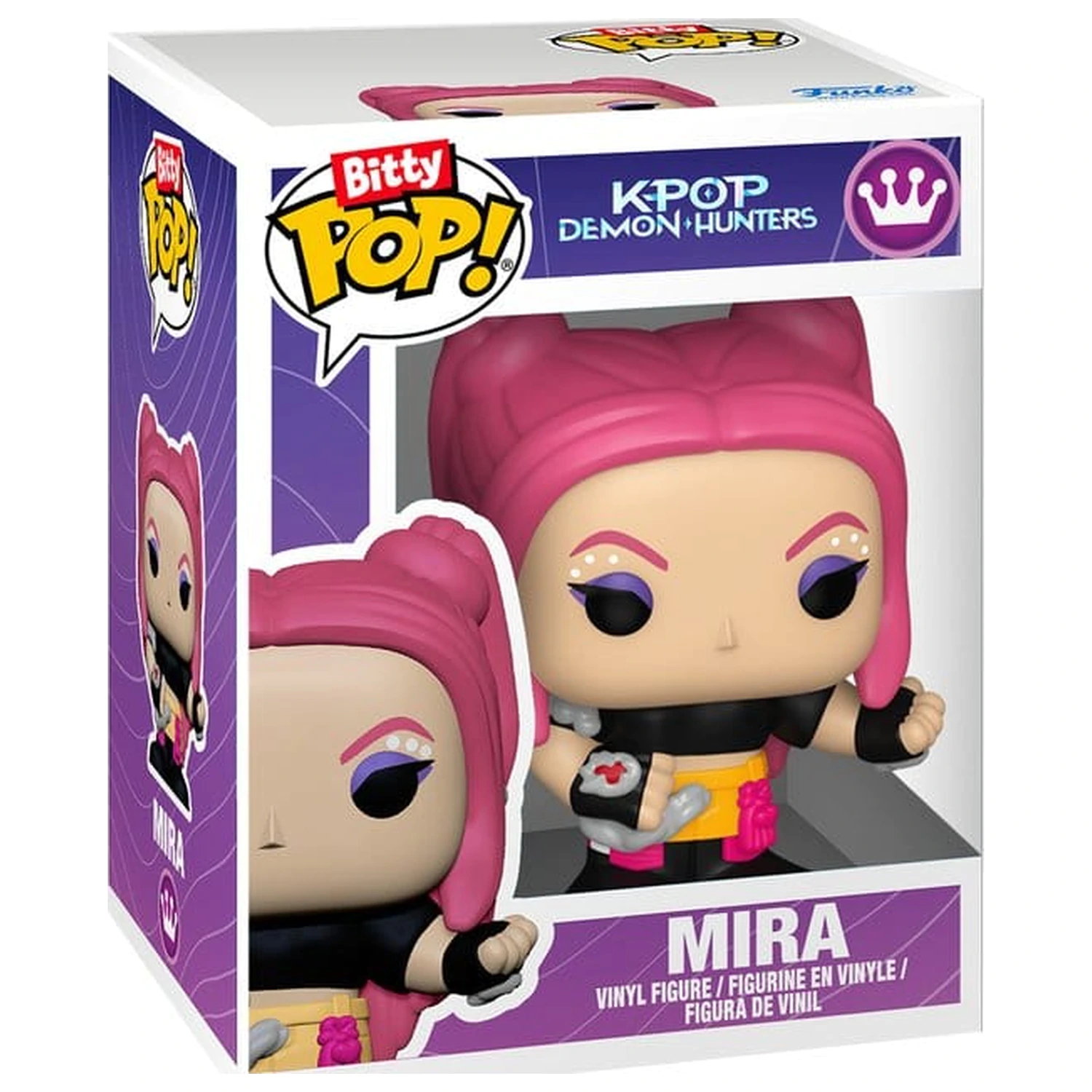 KPop Demon Hunters Bitty Funko POP! Stages Figurină din vinil Mira 2,5 cm poza produsului