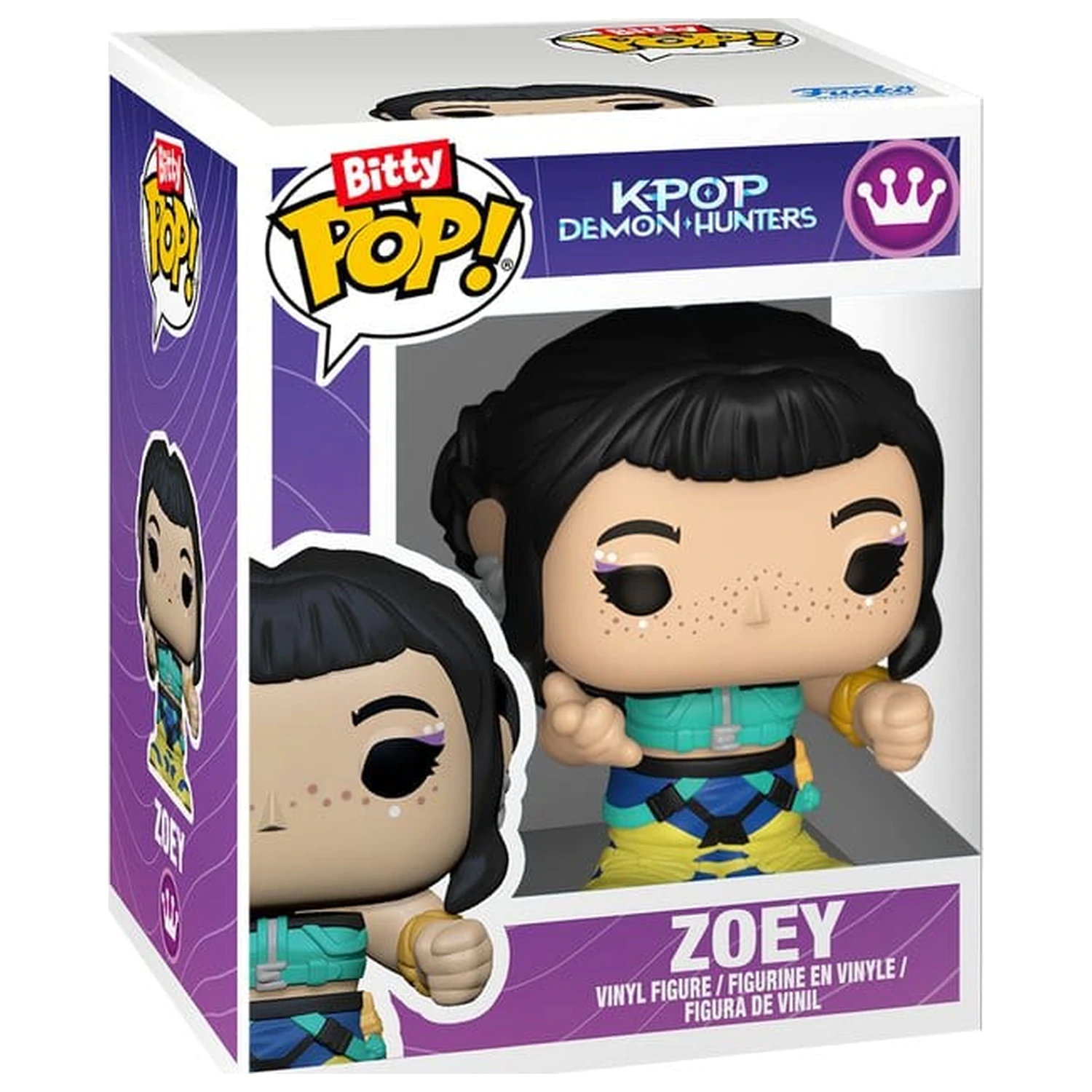 KPop Demon Hunters Figurina de vinil Bitty Funko POP! Stages Zoey 2,5 cm poza produsului