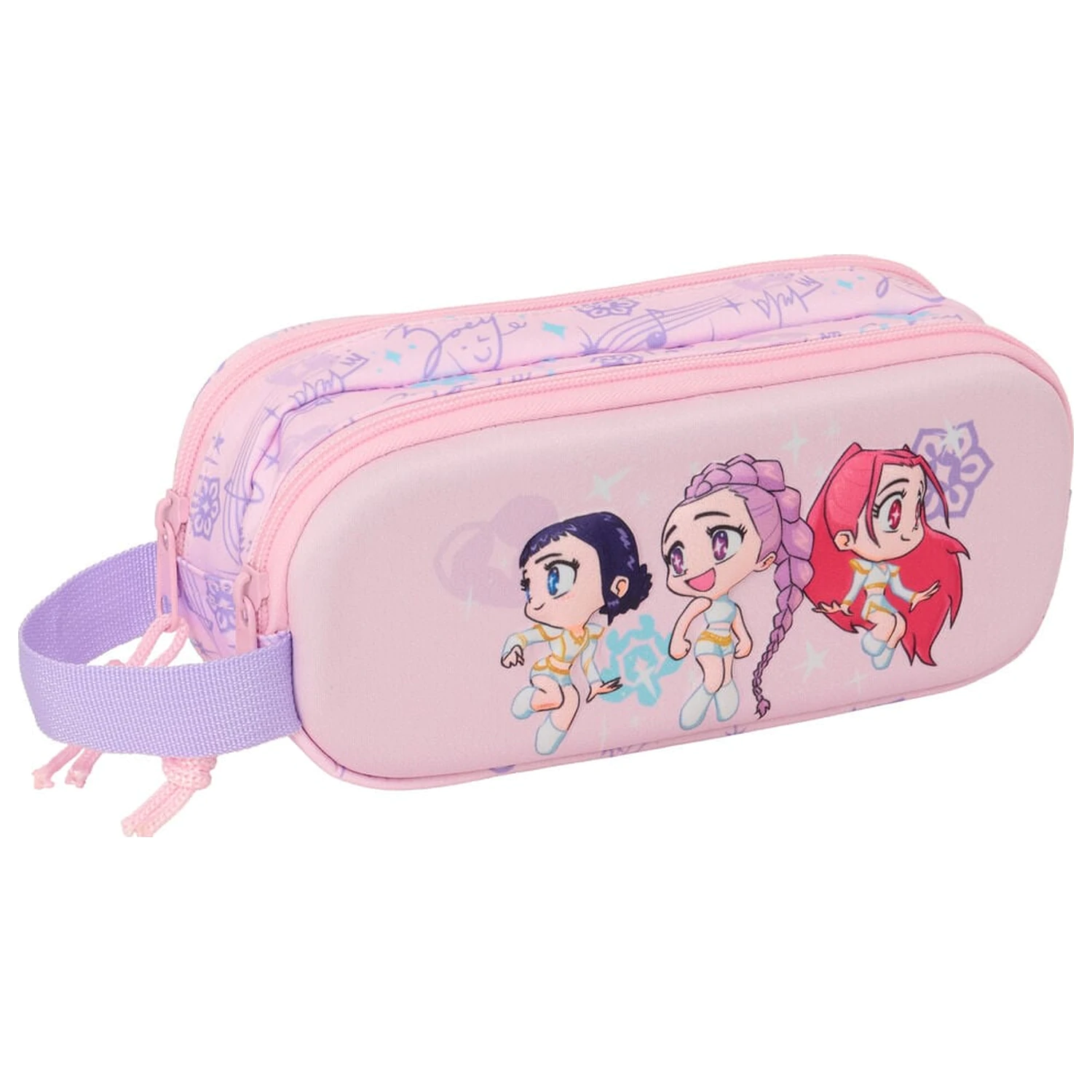 Kpop Demon Hunters Chibi 3D penar dublu poza produsului