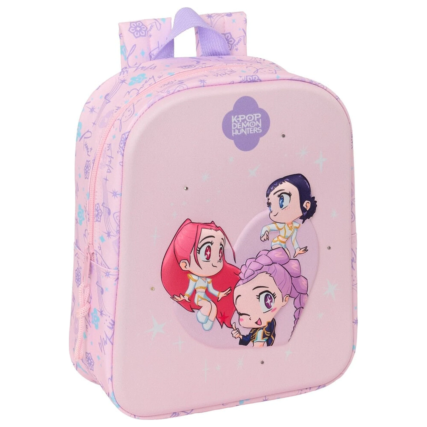 Kpop Demon Hunters Chibi LEDS 3D rucsac 27cm poza produsului