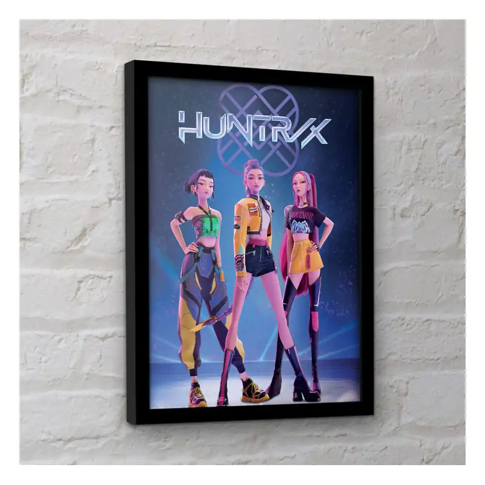 KPop Demon Hunters Tablou colectionar Poster incadrat Huntrix poza produsului