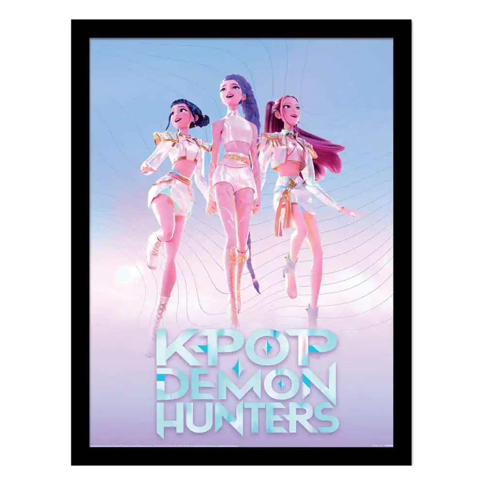 KPop Demon Hunters Tablou Colectie Trio Inramat Postere poza produsului