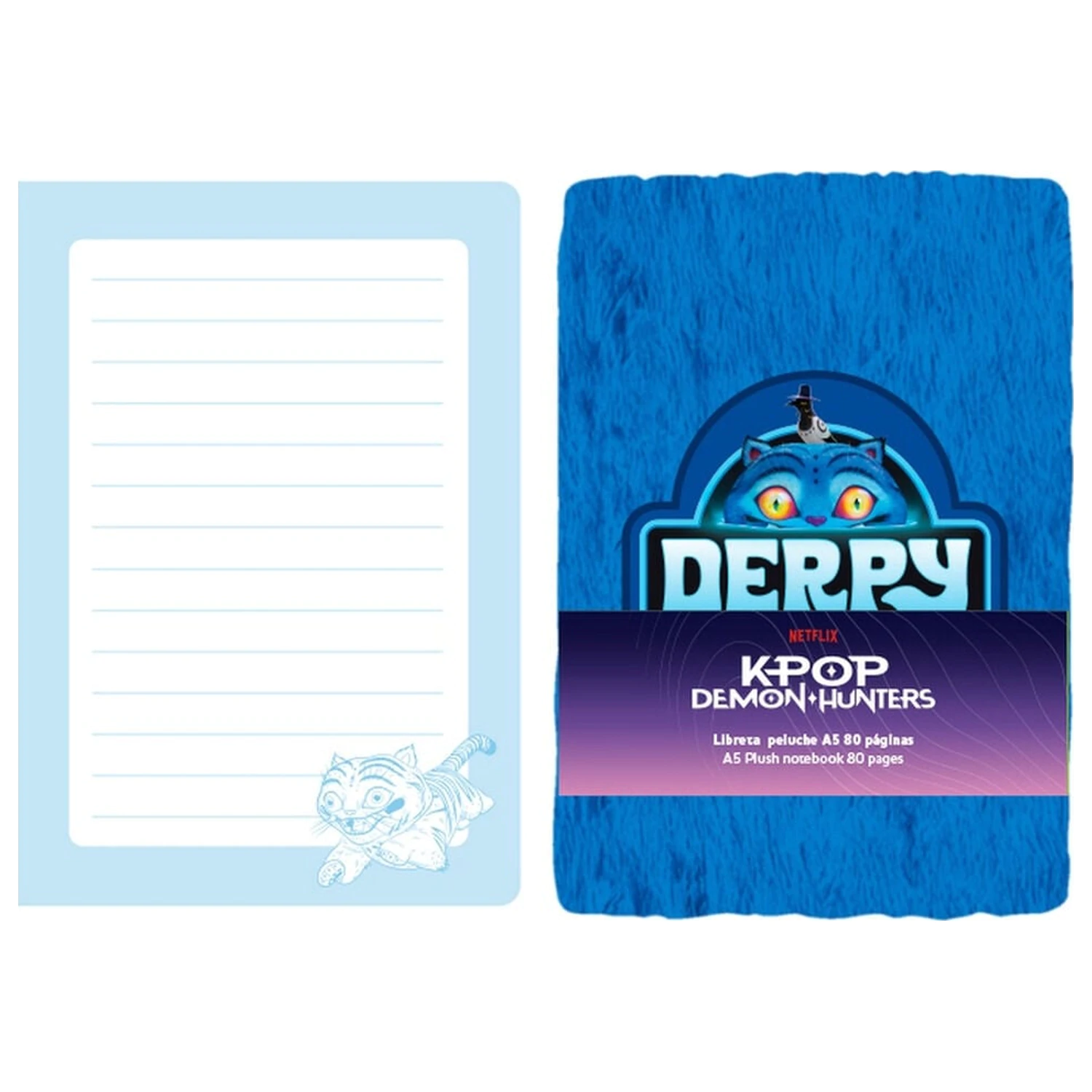 Kpop Demon Hunters Derpy Carnet plusat A5 poza produsului