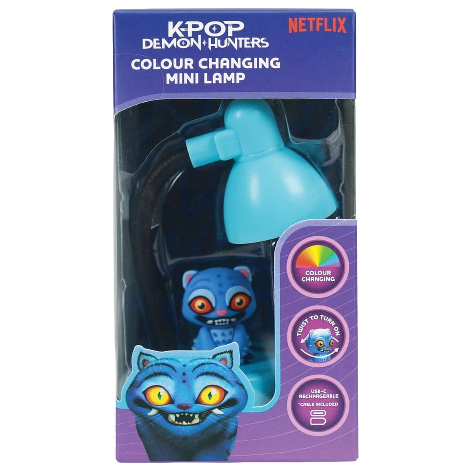 KPop Demon Hunters Mini lanterna LED cu figurina Derpy 11 cm poza produsului
