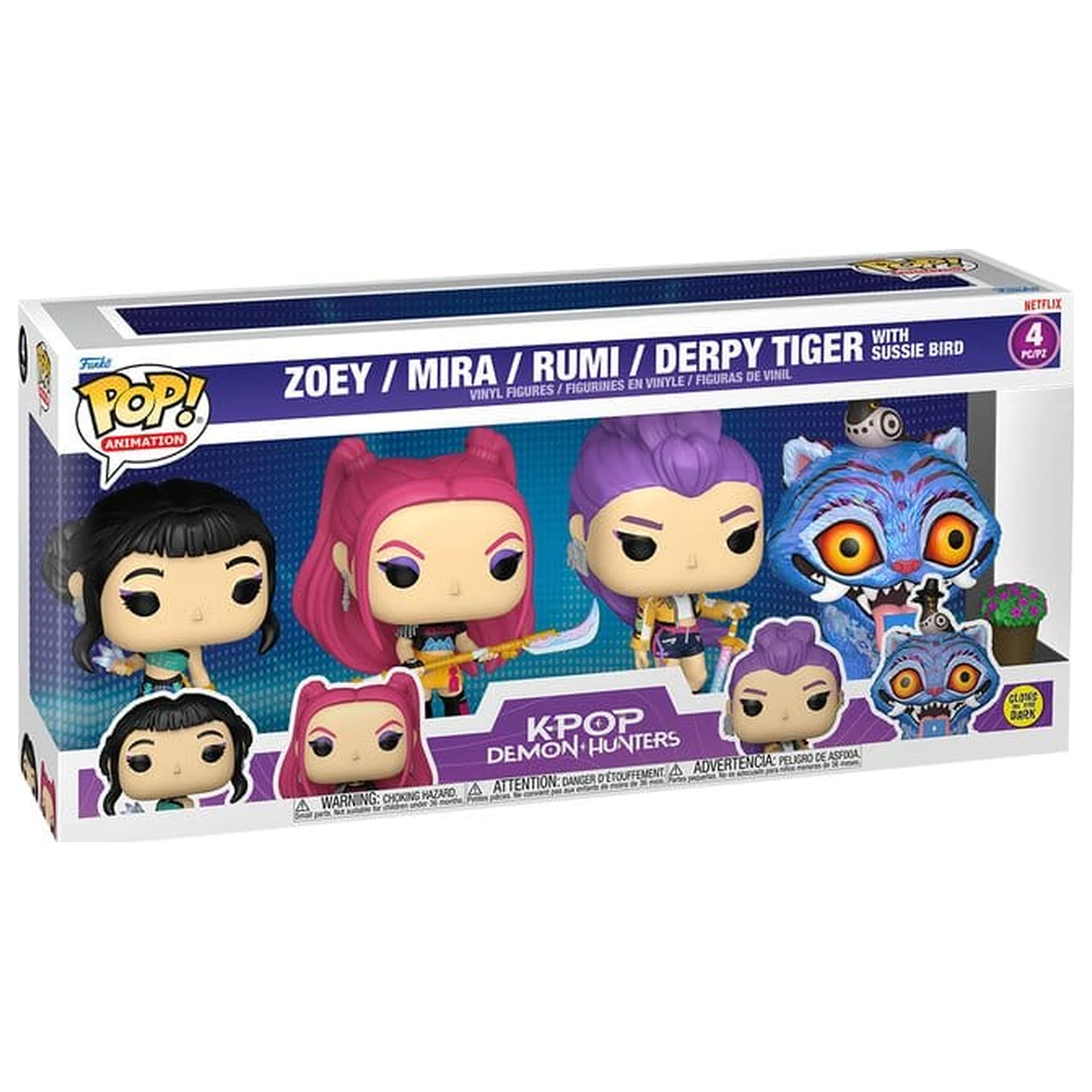 KPop Demon Hunters Funko POP! Figurine de vinil pachet de 4 Funko POP DH poza produsului