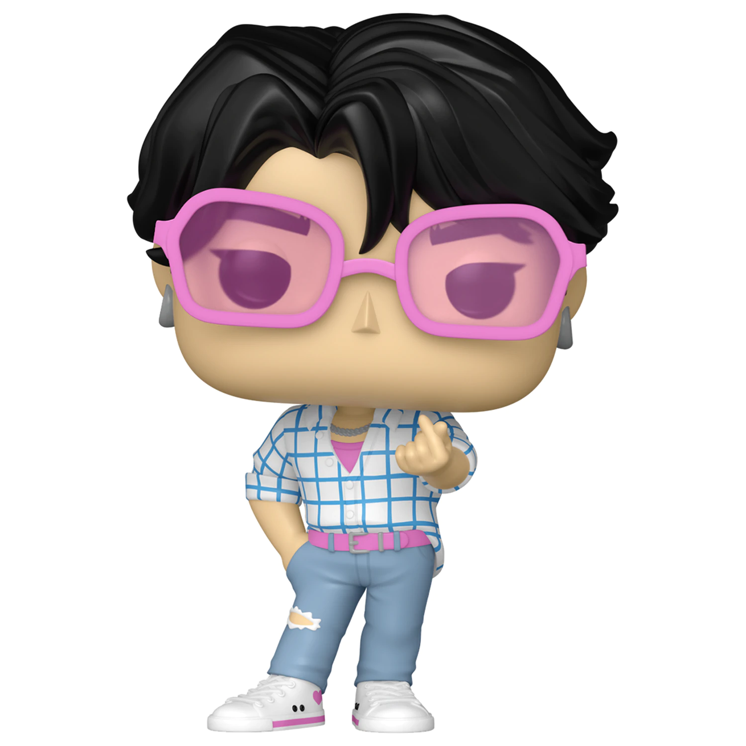 KPop Demon Hunters Funko POP! Animation Vinyl Figures Jinu w/Chase 9 cm Set 5 + 1 piese poza produsului