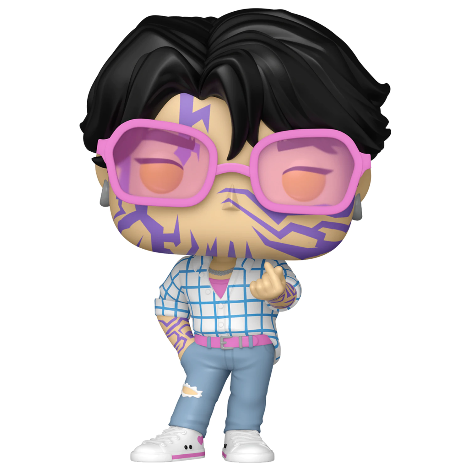 KPop Demon Hunters Funko POP! Animation Vinyl Figures Jinu w/Chase 9 cm Set 5 + 1 piese poza produsului