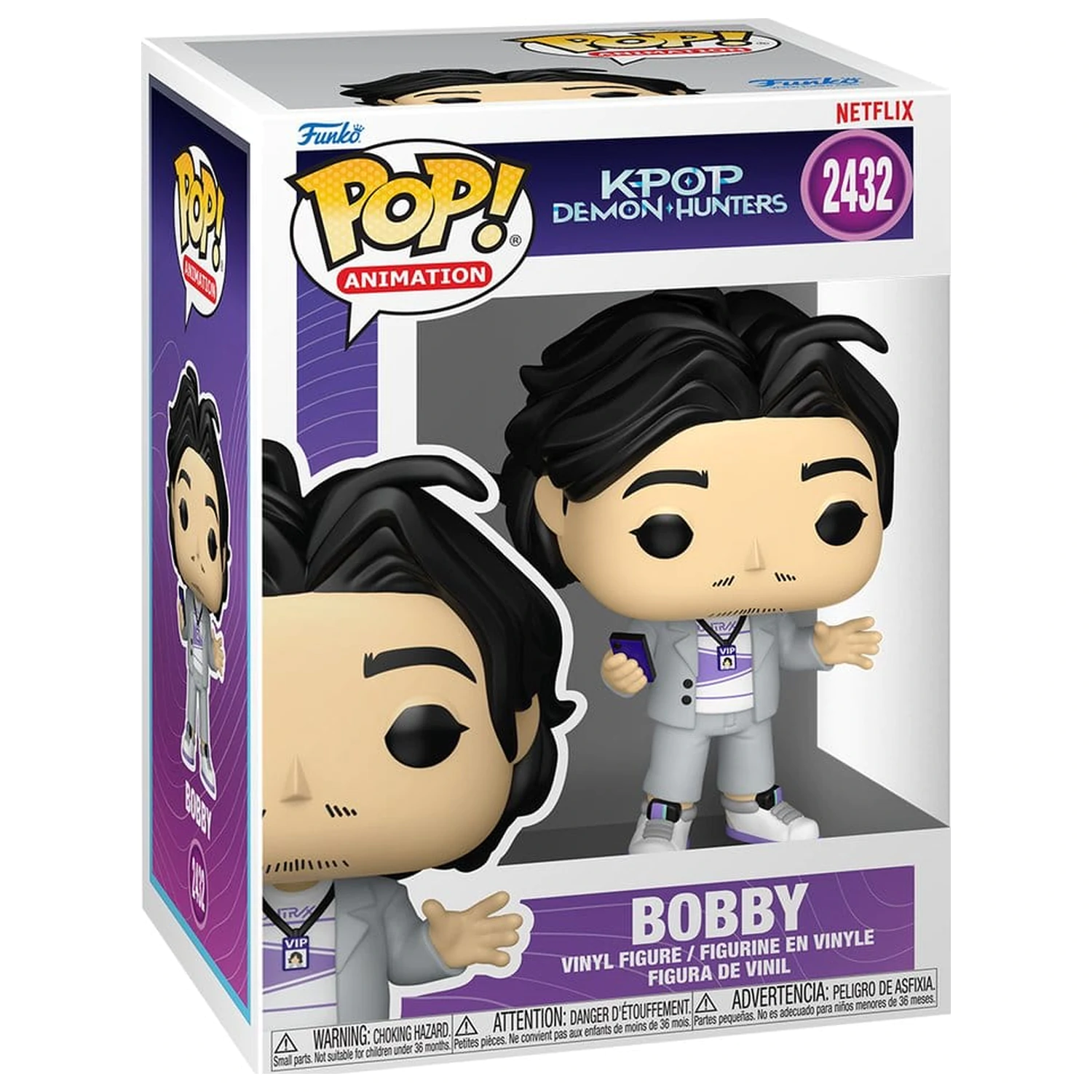 KPop Demon Hunters Funko POP! Animation Vinyl Figurina Bobby 9 cm poza produsului