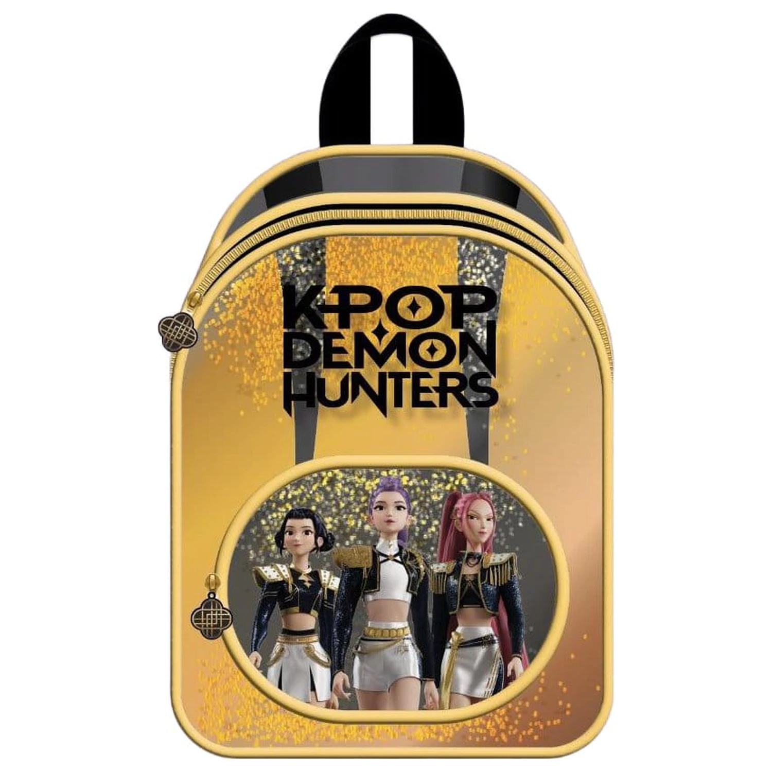 KPop Demon Hunters Rucsac cu Sclipici Auriu poza produsului