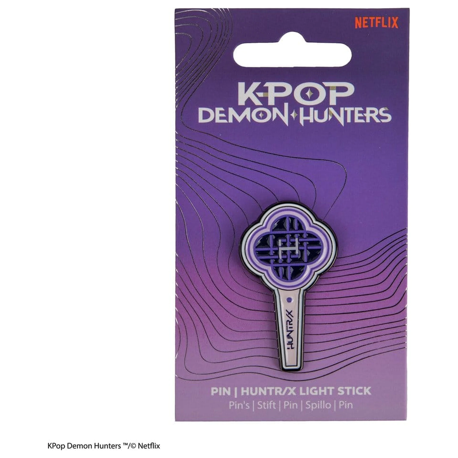 KPop Demon Hunters Pin HUNTR/X Bagheta Luminoasa poza produsului