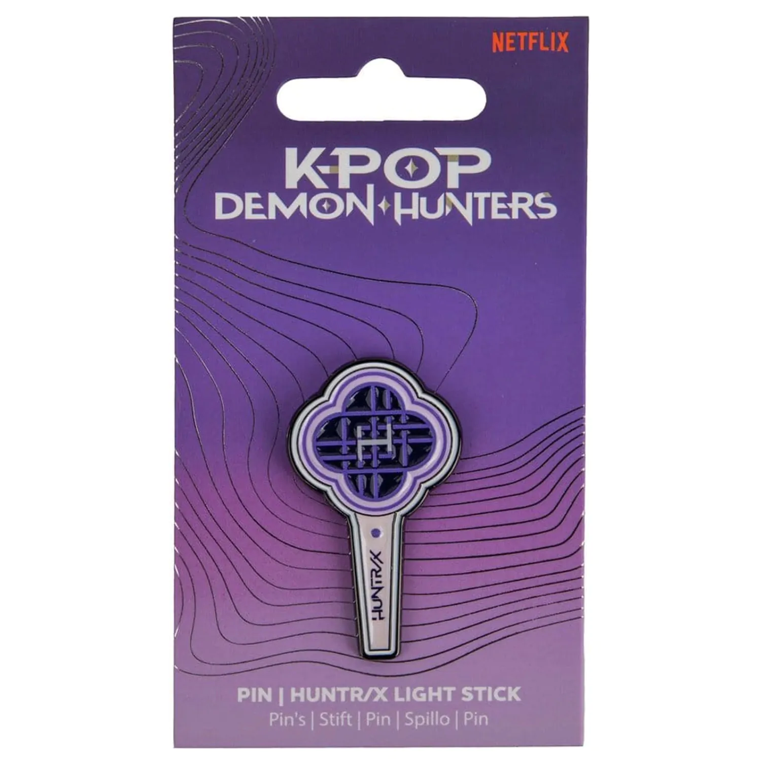 KPop Demon Hunters Pin HUNTR/X Bagheta Luminoasa poza produsului