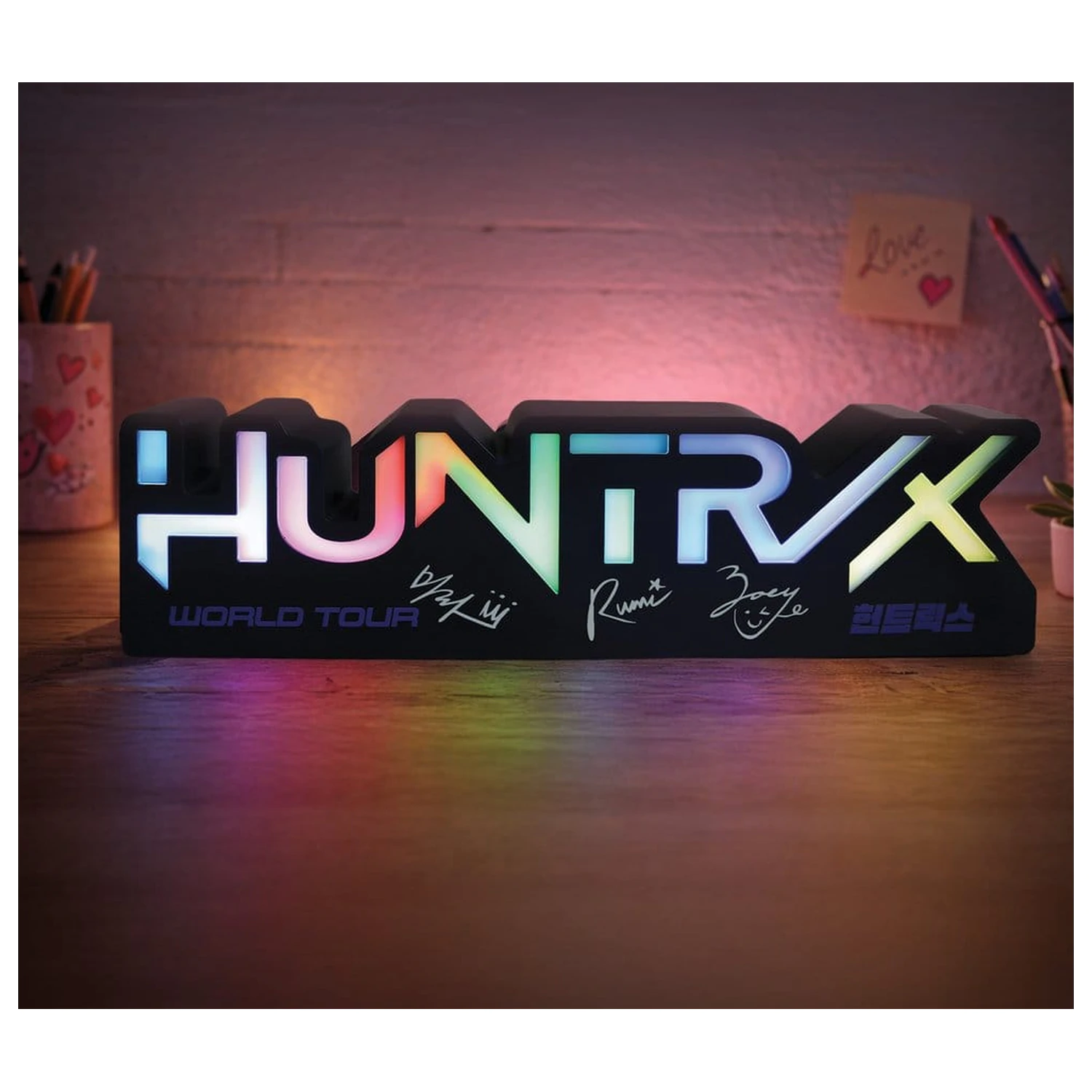 KPop Demon Hunters Lamp Huntr/x Logo poza produsului