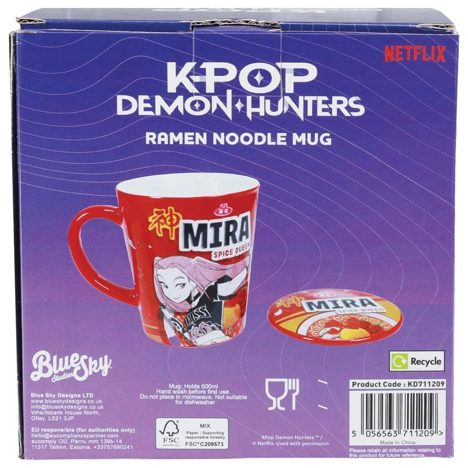 Kpop Demon Hunters Cană cu capac Huntr/x Ramen poza produsului