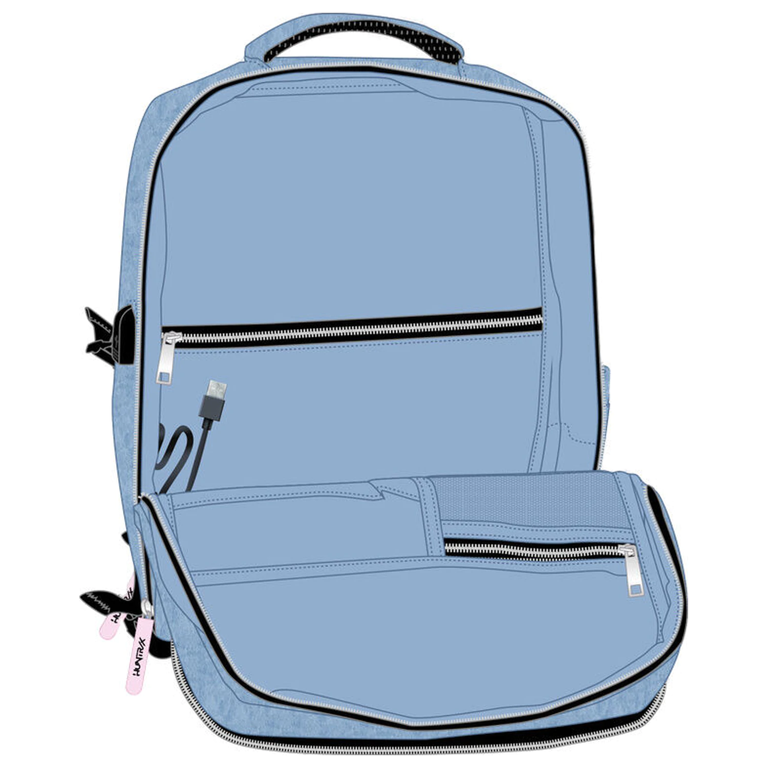 Kpop Demon Hunters Huntrix Cabin geanta de voiaj tip rucsac 44cm poza produsului