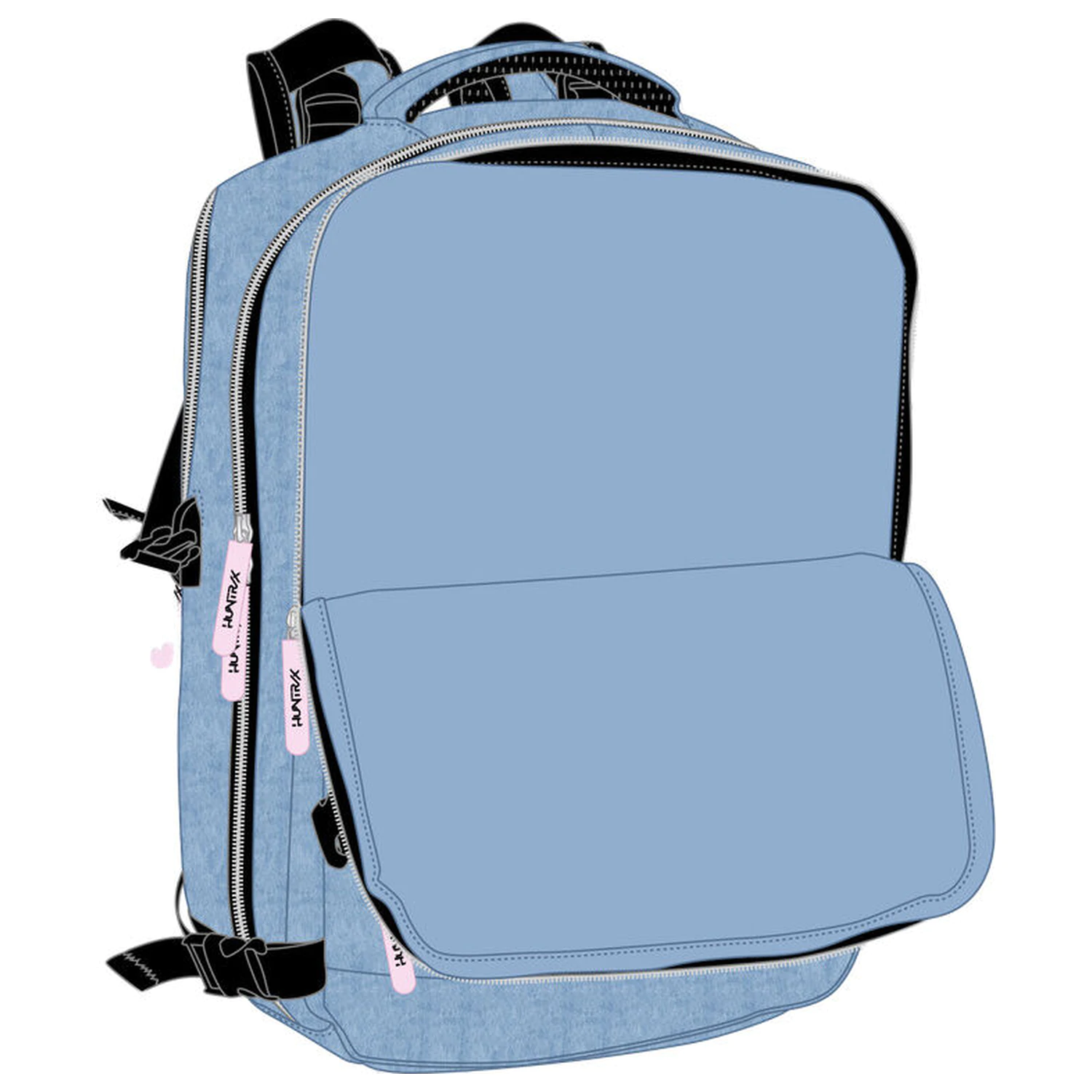 Kpop Demon Hunters Huntrix Cabin geanta de voiaj tip rucsac 44cm poza produsului