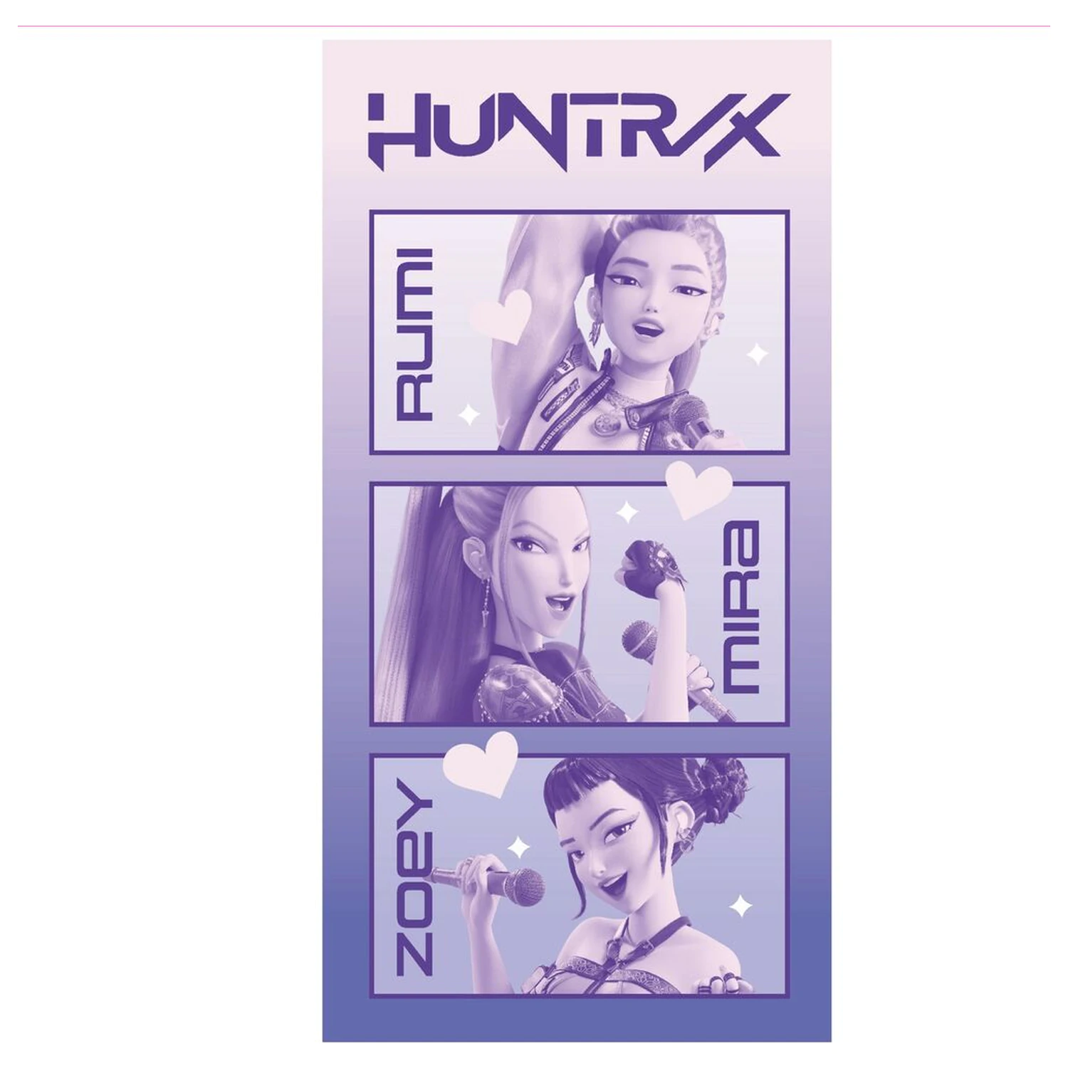 KPop Demon Hunters Huntrix prosop din microfibră poza produsului