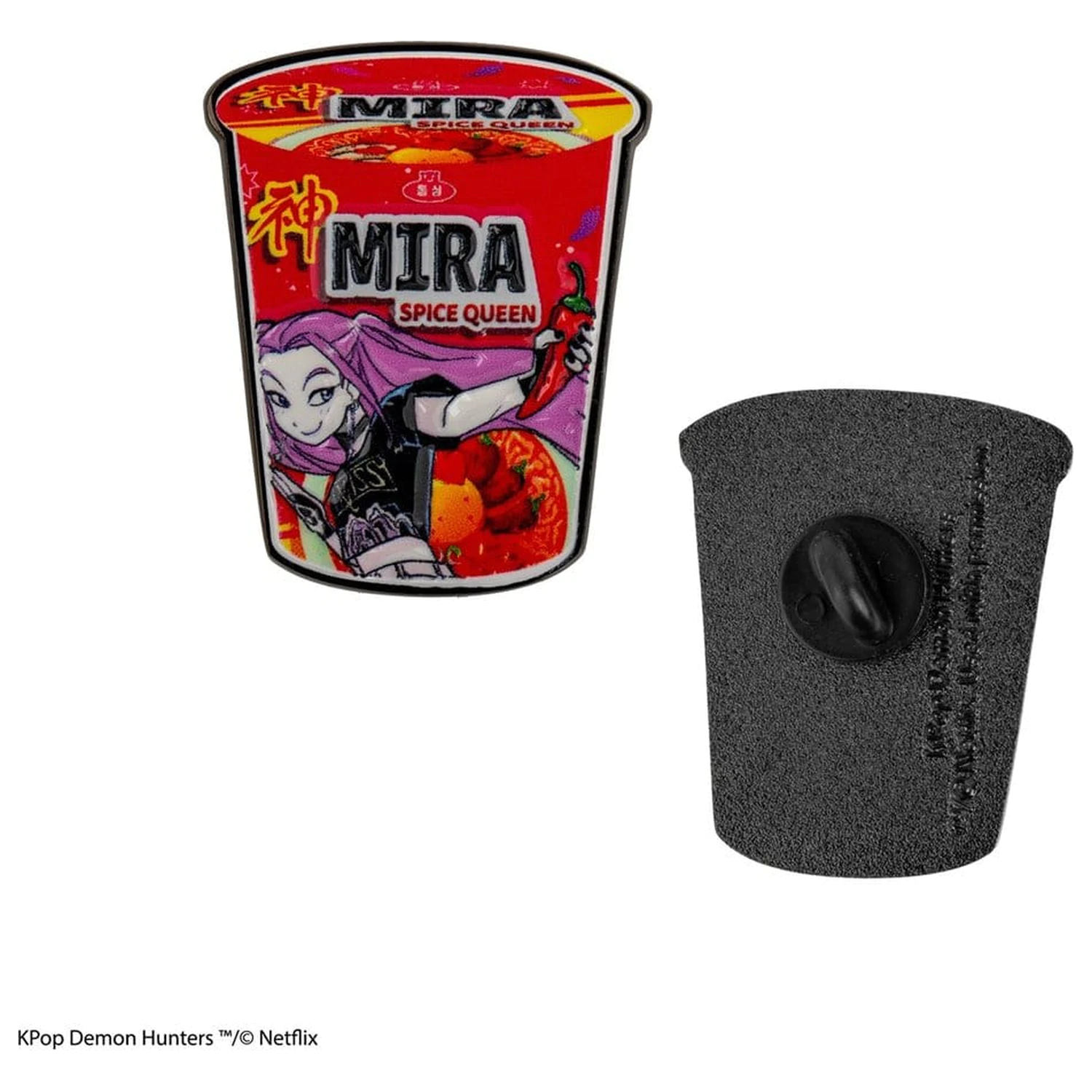 KPop Demon Hunters Pin Mira Spice Queen Noodles poza produsului