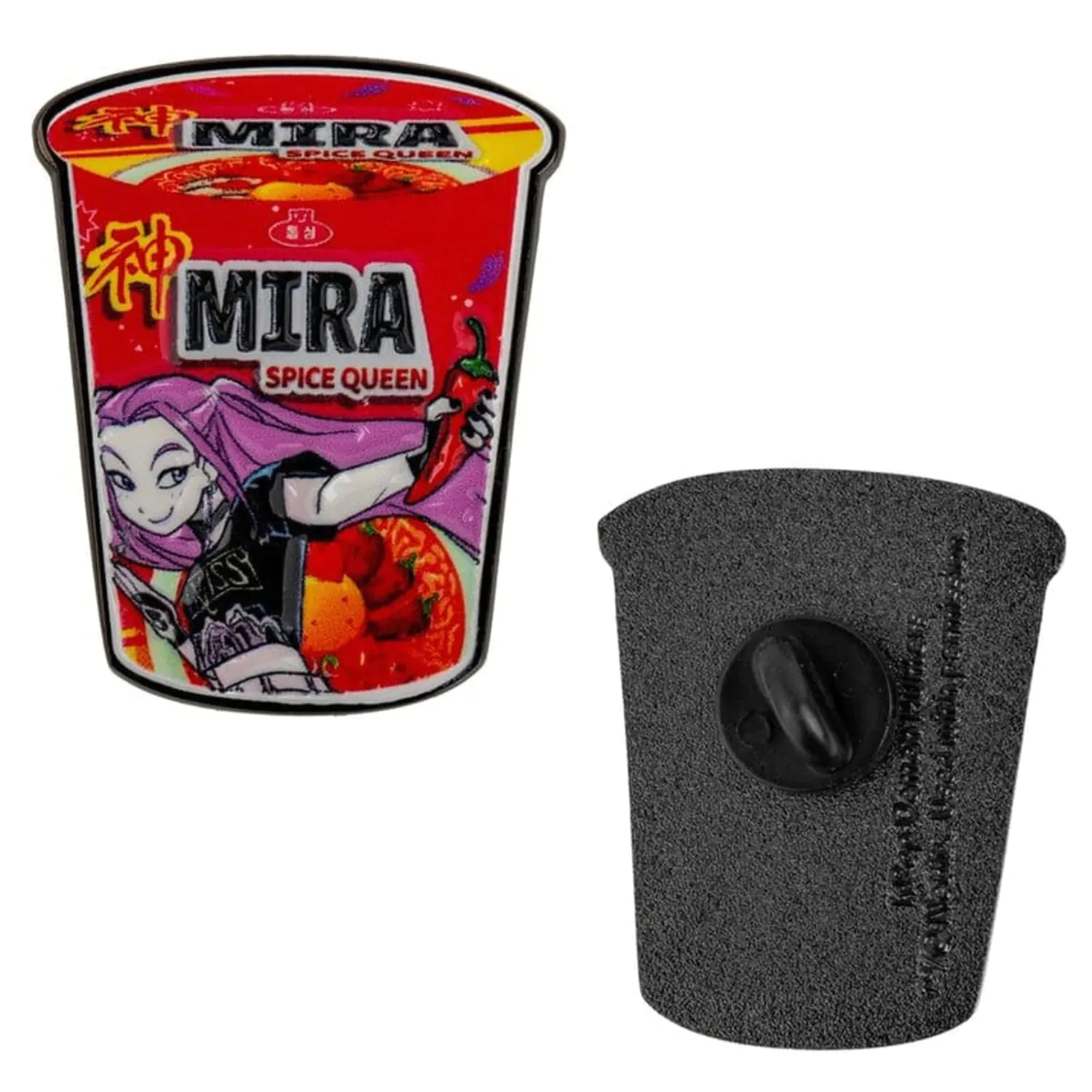 KPop Demon Hunters Pin Mira Spice Queen Noodles poza produsului