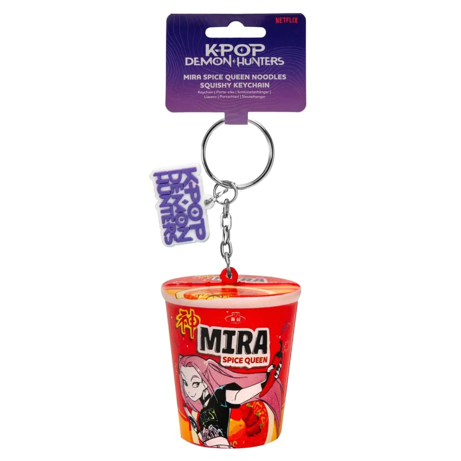 KPop Demon Hunters Breloc moale Mira Spice Queen Noodles poza produsului